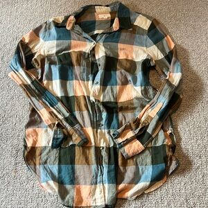 Lou & Grey Plaid Button Down